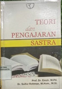 Image of TEORI DAN PENGAJARAN SASTRA